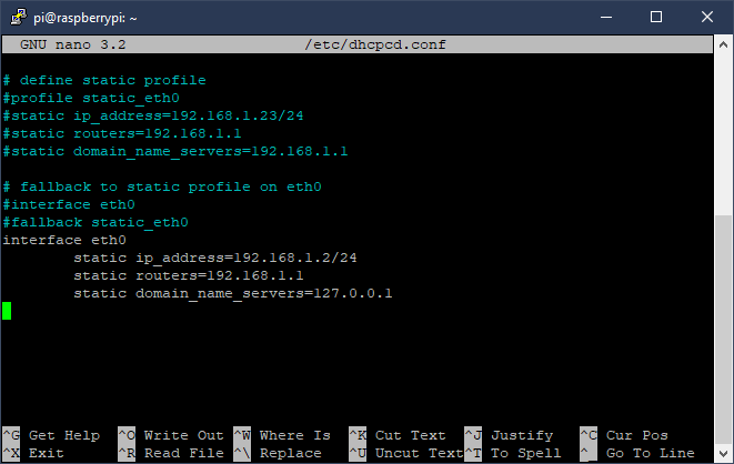static domain_name_servers