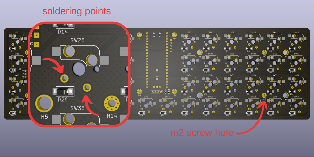 soldering points